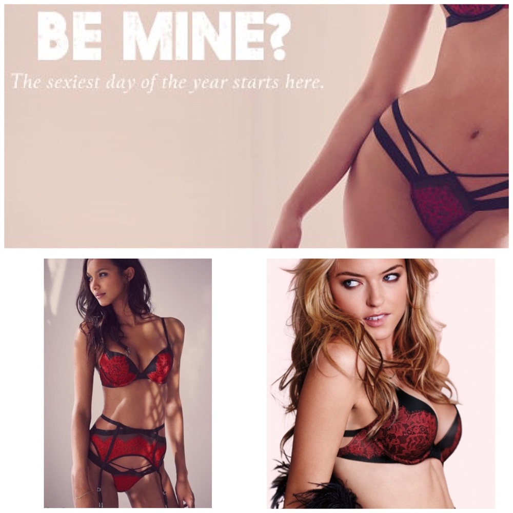 🌹 Bra Garter & Thong Set 🌹 Strappy Mesh & Lace